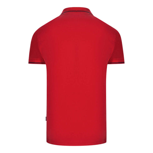 Aquascutum Mens QMP052 52 Polo Shirt Red